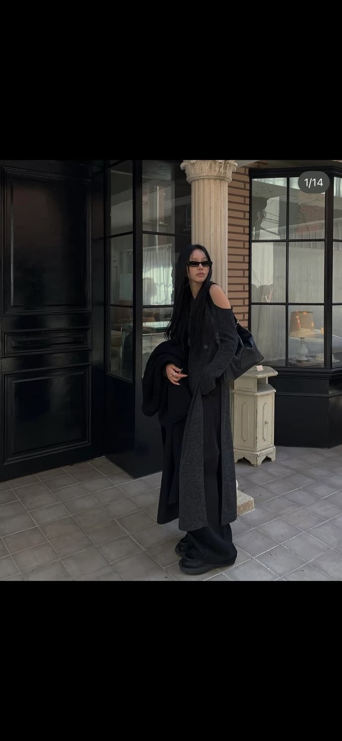 트리밍버드 니트 후드 원피스 상품이미지3