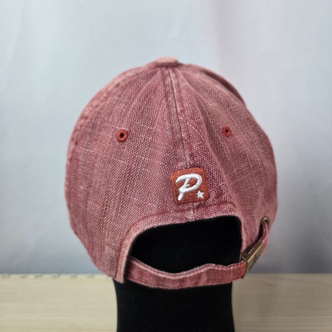 프리/ 밀리터리 레드 빈티지 워싱 볼캡 모자 상품이미지3