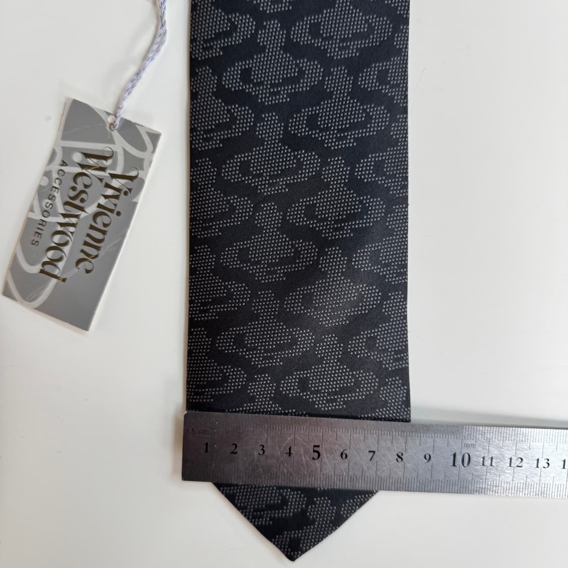 택달린미사용품 비비안웨스트우드 블랙 정품 명품 넥타이(Vivienne) 상품이미지8