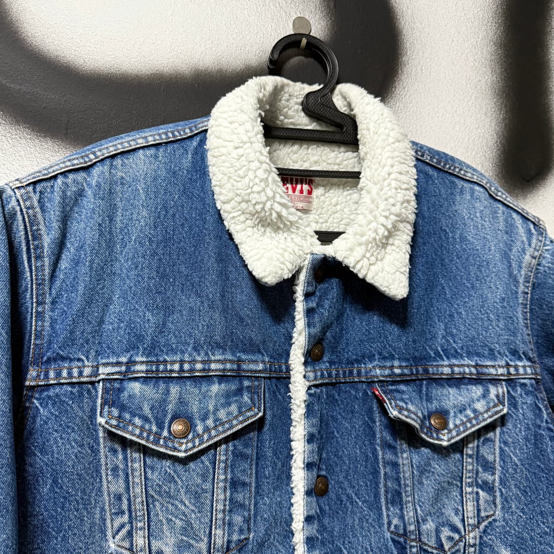 80s 리바이스 USA 71608 쉐르파 데님 트러커 자켓 상품이미지3