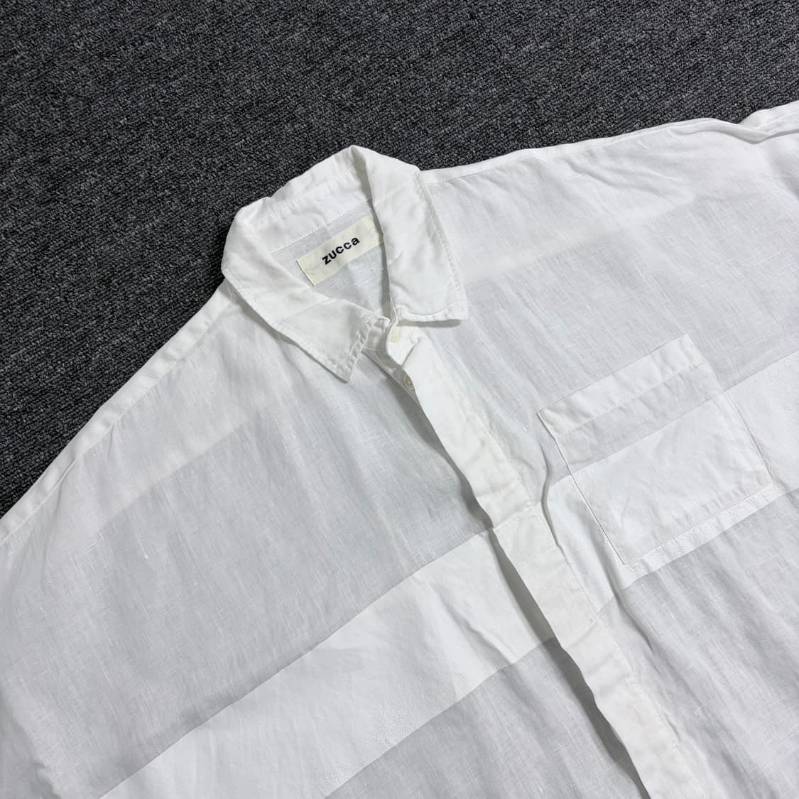 Zucca 화이트 린넨 셔츠 상품이미지2