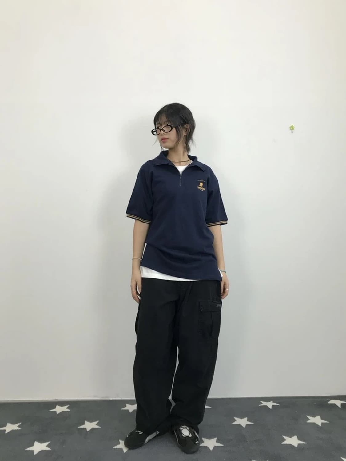 Suntory BOSS Logo Half Zip Polo 상품이미지1