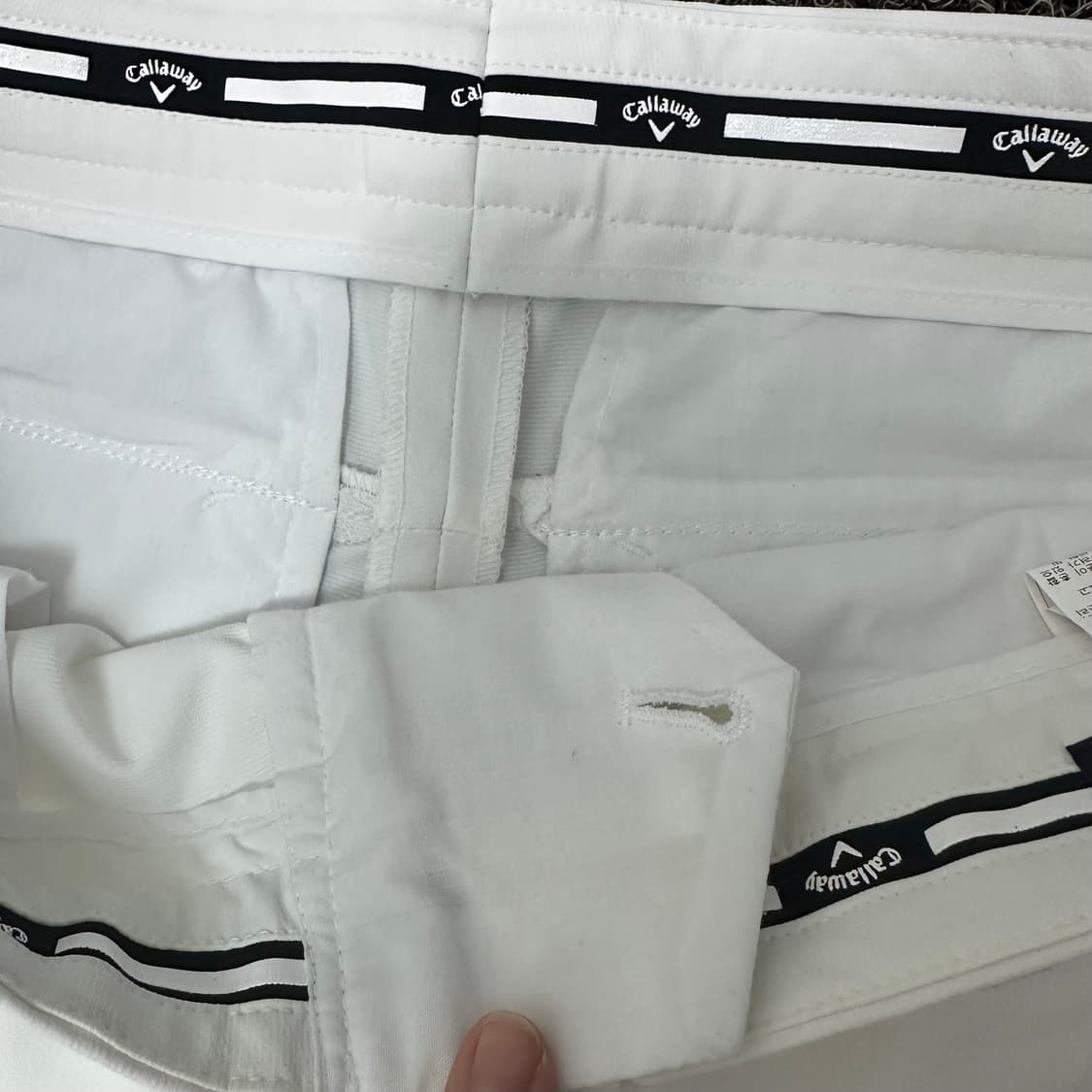 캘러웨이 남성 골프웨어 바지 화이트 33인치 상품이미지5
