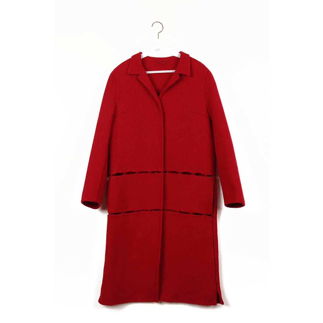 RED PATCH 코트(S)  Y2K 패치워크코트 상품이미지1