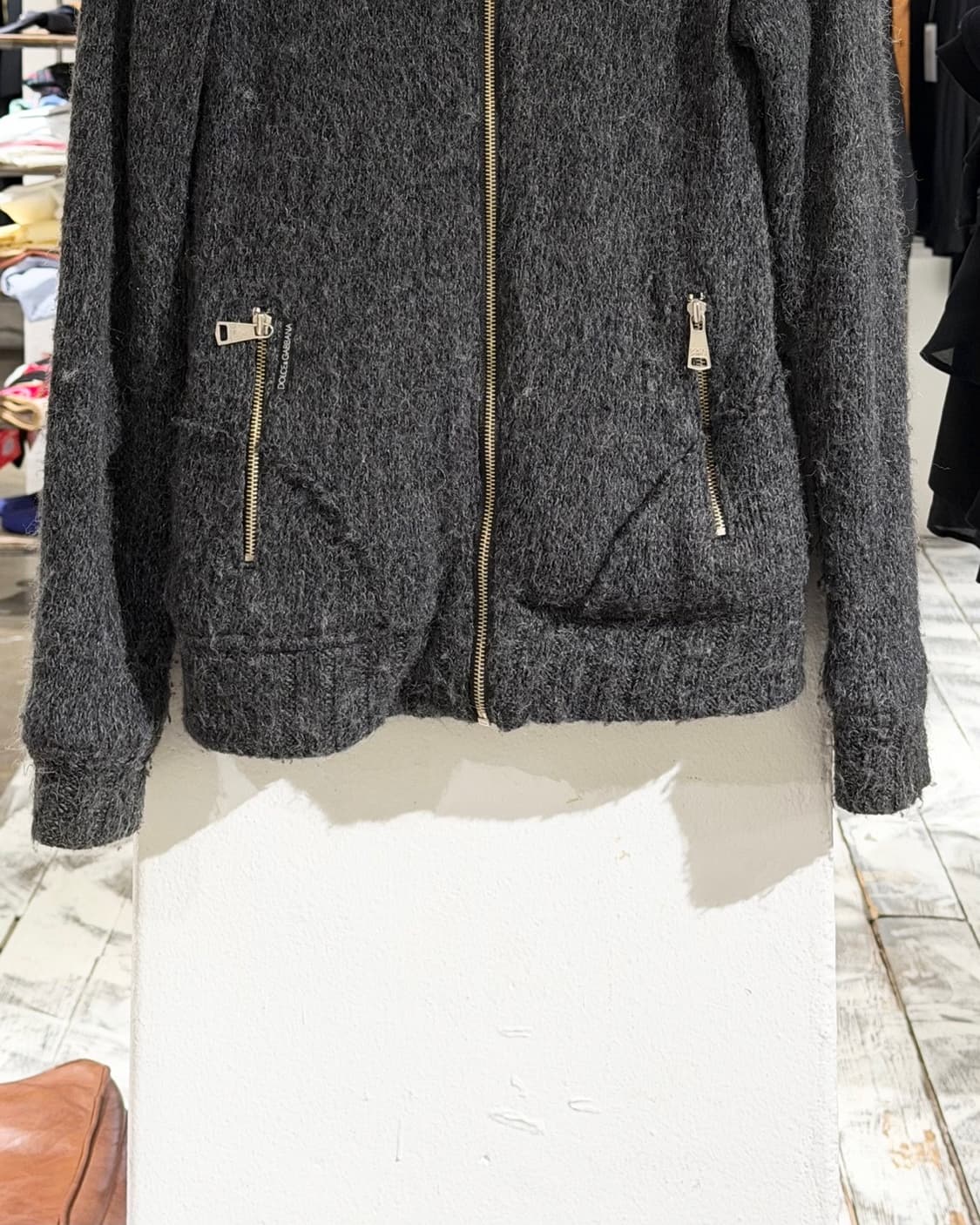 돌체앤가바나 차콜 울 블랜드 집업 자켓 상품이미지5