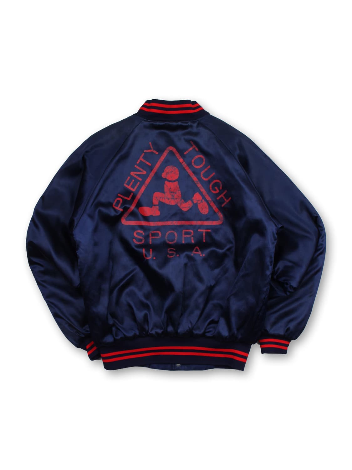 00s PLENTY TOUGH 사틴 바시티 자켓 상품이미지2