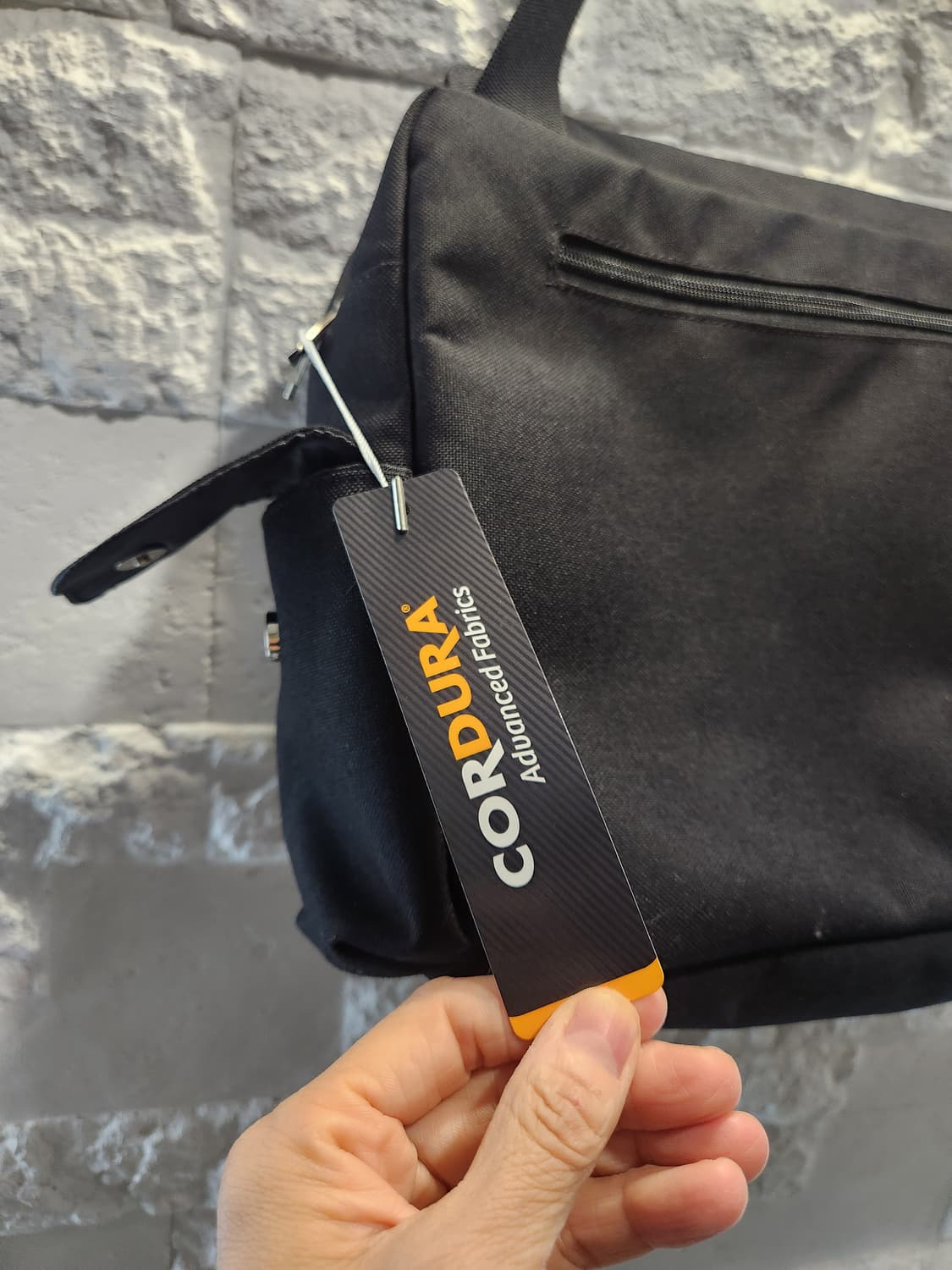 "CORDURA 메신저백 🖤 투명포켓 힙한 가방 (새상품)"
 상품이미지5