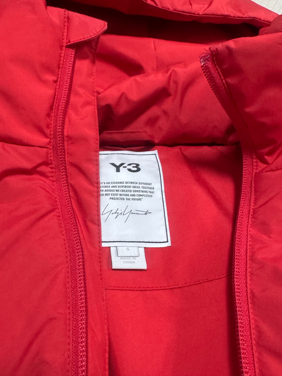 요지야마모토 아디다스 Y-3 클래식 퍼피 다운 재킷 스칼렛 레드 상품이미지6