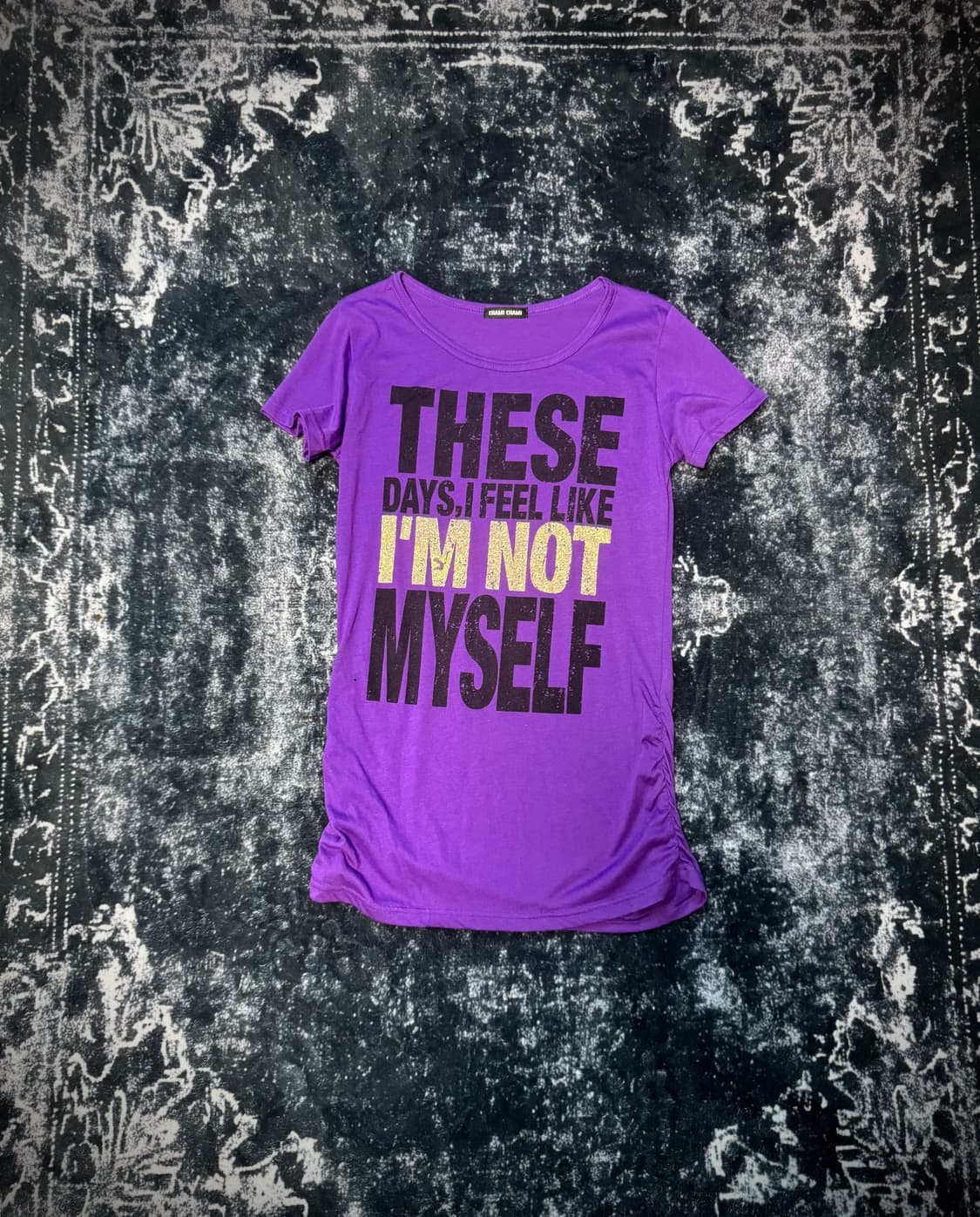 Punk Style Purple Short T-shirt 상품이미지1