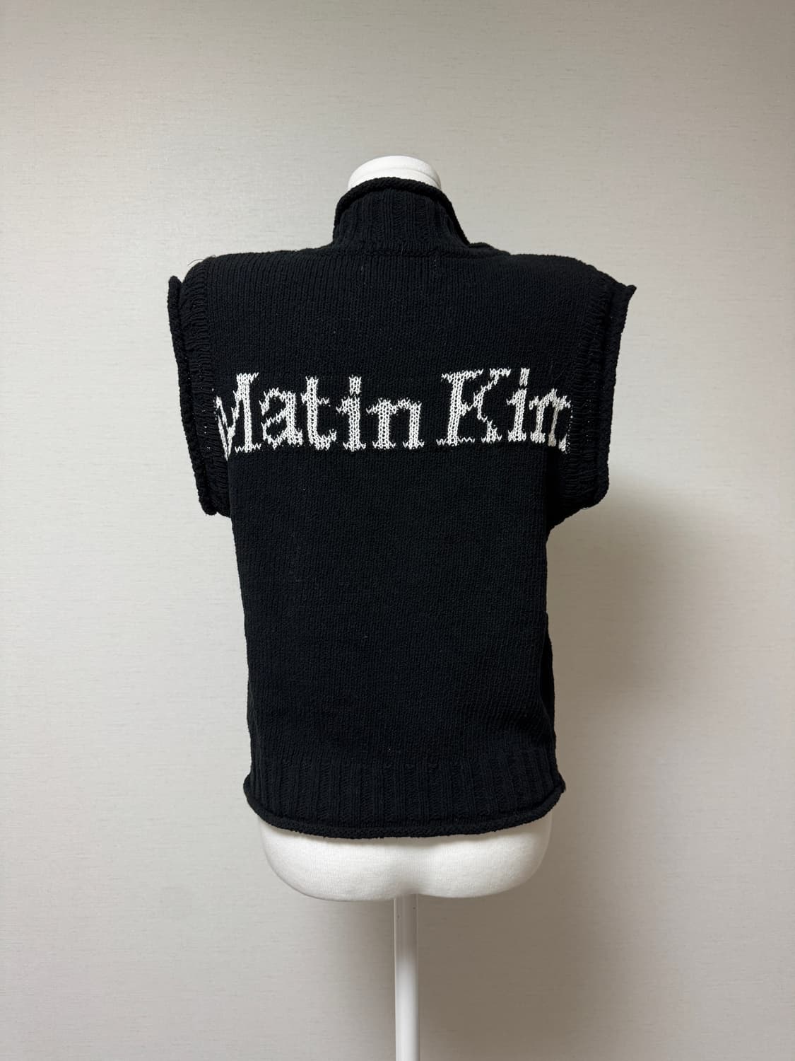 마뗑킴) 로고 니트 베스트 조끼 상품이미지4