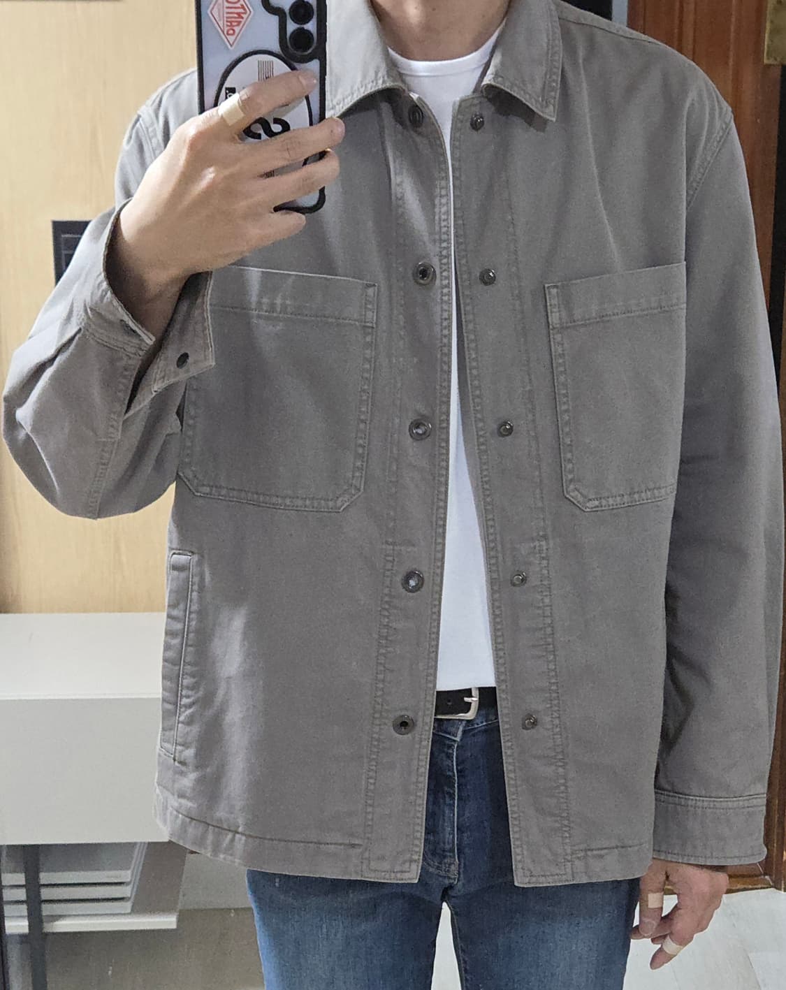 (착샷) 에피그램 피그먼트 다잉 셔츠 자켓 상품이미지7