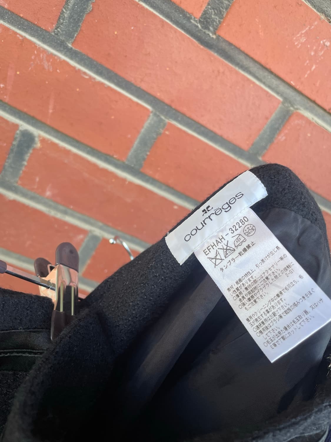 Courreges 울 미디스커트 상품이미지4