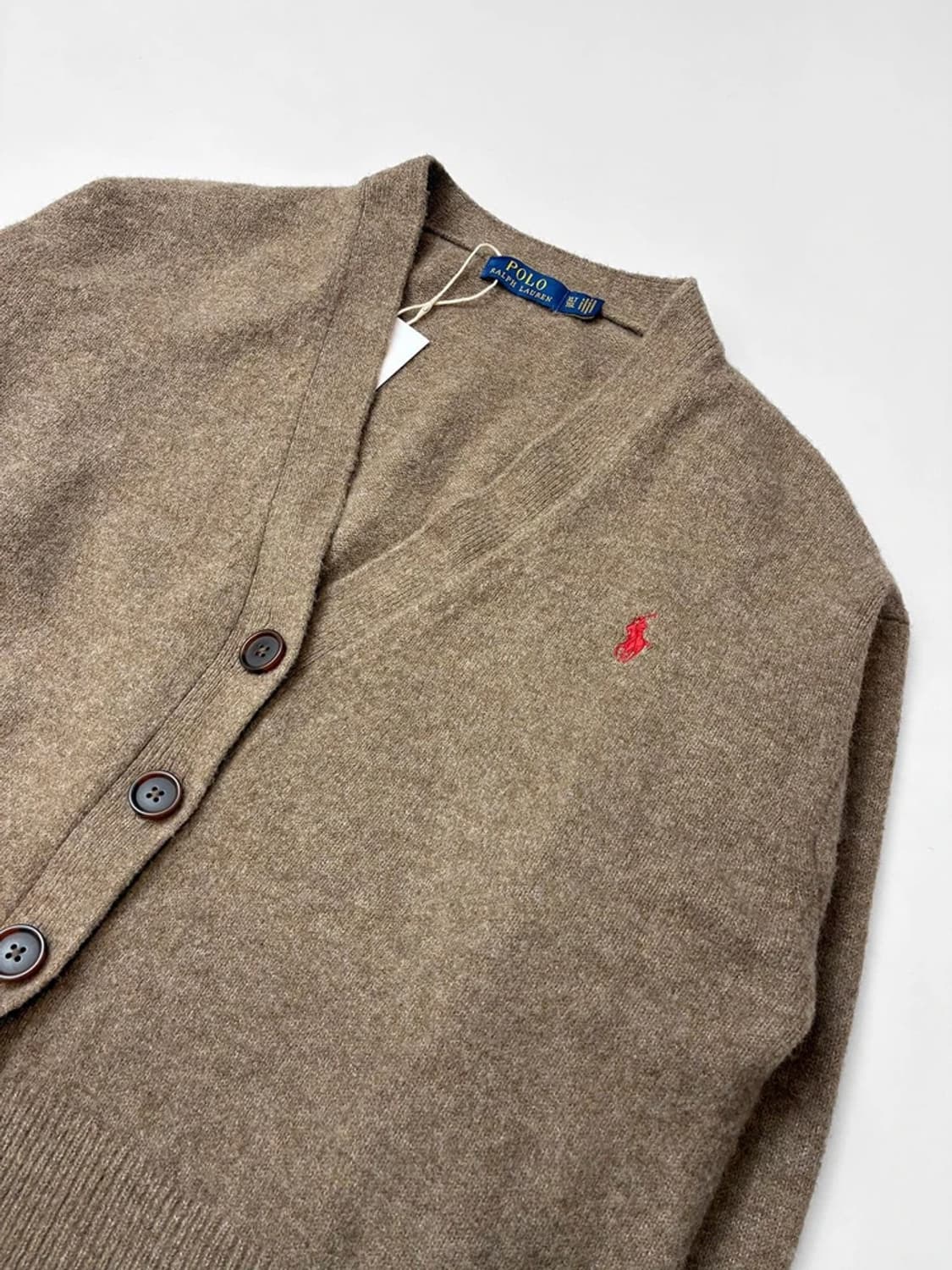 폴로 랄프로렌 크롭 오버 코튼 니트 가디건 PN5129 상품이미지2