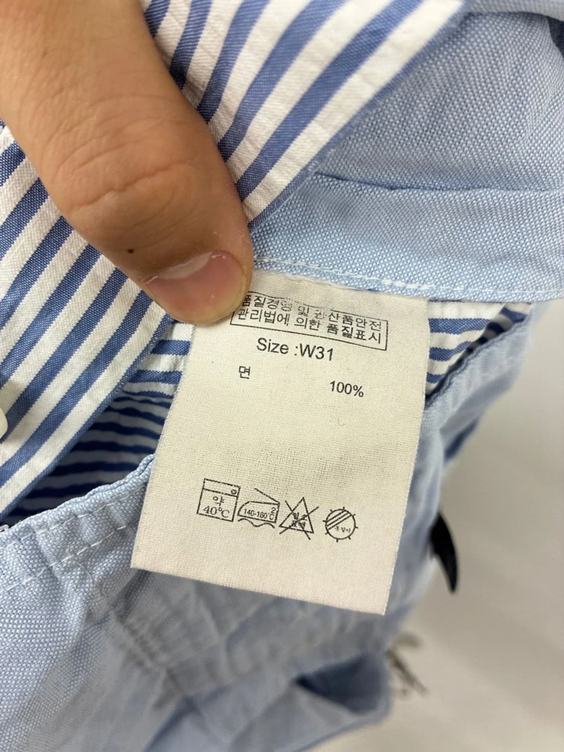 브룩스브라더스 스트라이프 시어사커 코튼 반바지 PN9781 상품이미지8