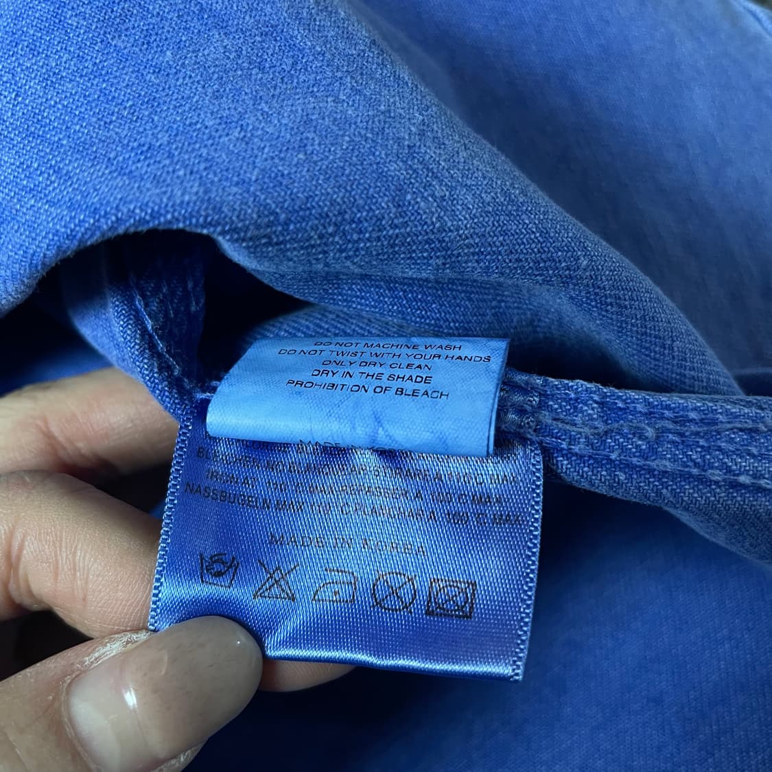 레이디볼륨 블루 투포켓 긴팔 데님 셔츠 자켓 상품이미지8