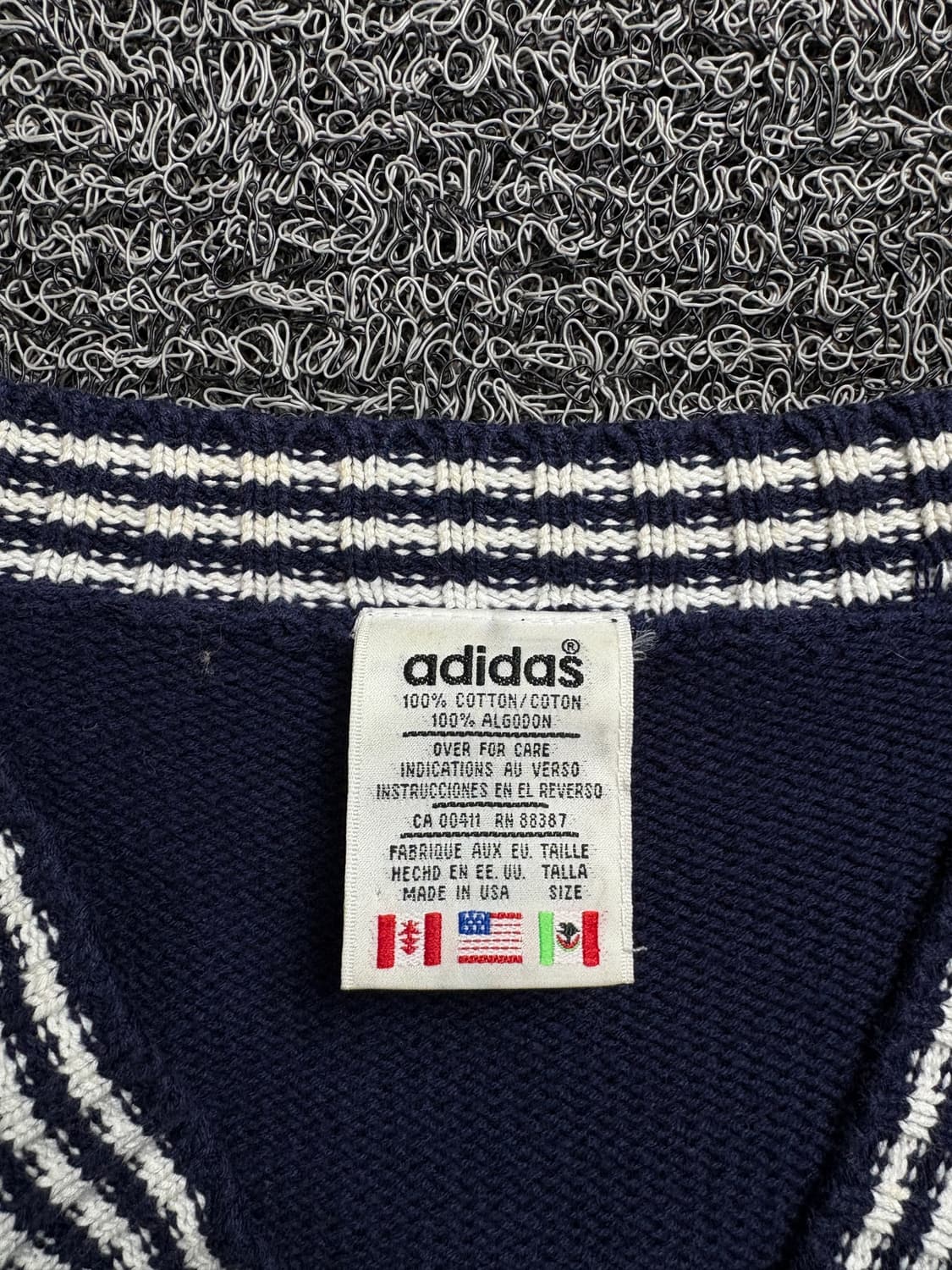 90s 아디다스 올드스쿨 트레포일 박시핏 스웨터 1954 상품이미지3