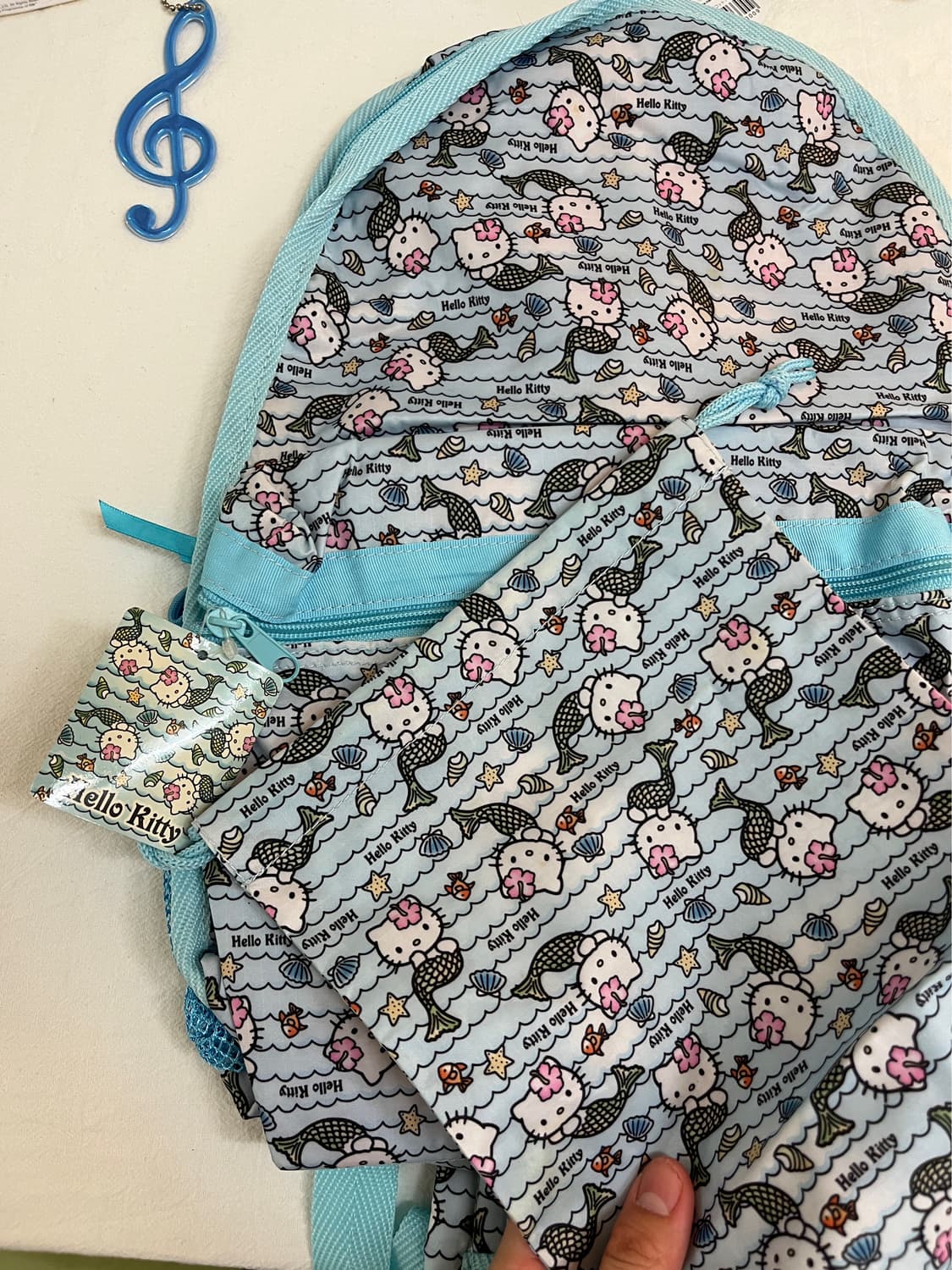 2008 블루 머메이드 키티 백팩 🧜🏻‍♀️ 상품이미지10