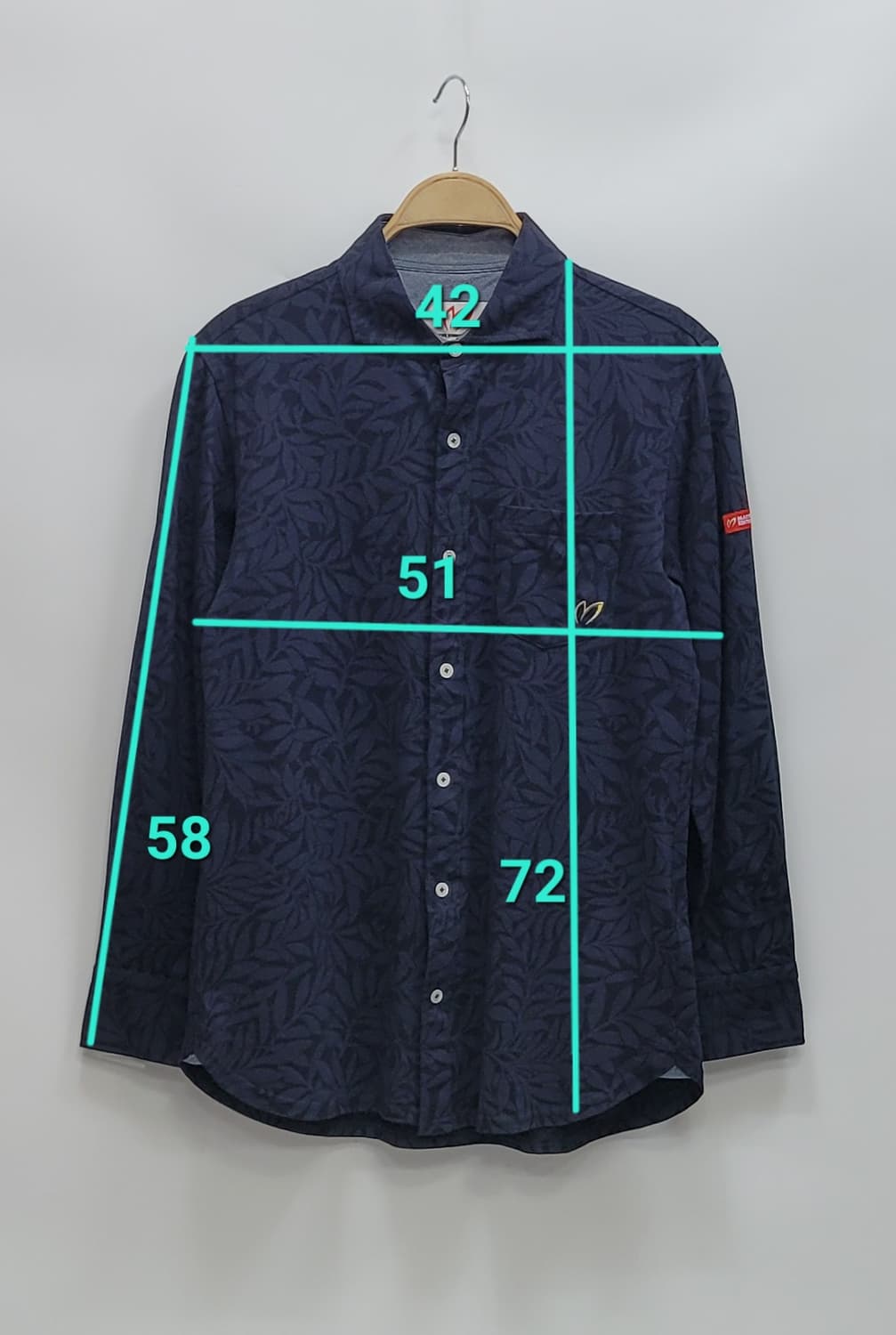 마스터바니에디션 골프 올오버 패턴 셔츠 / 남 5 (100) 퍼플
 상품이미지10