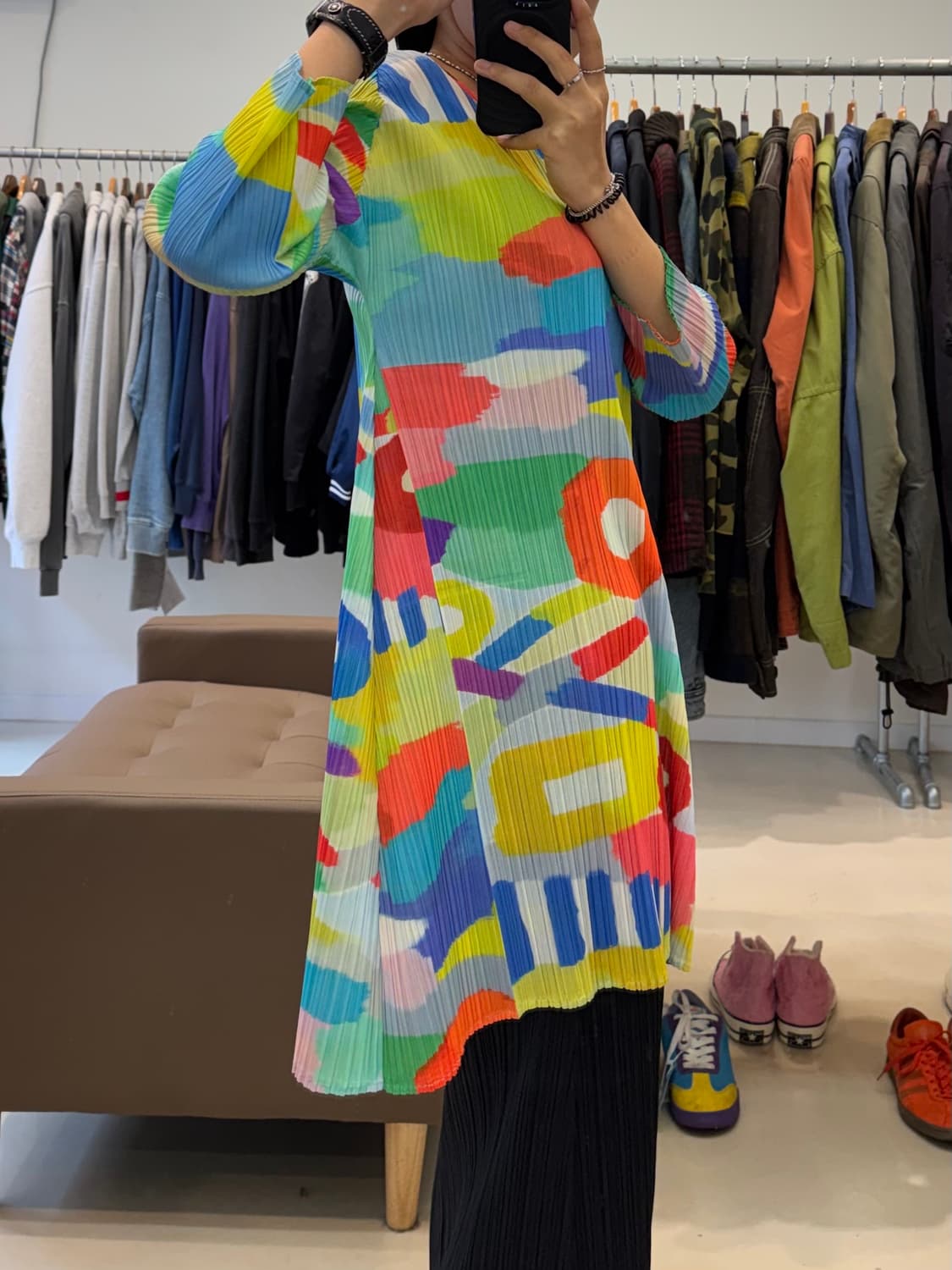 플리츠 플리즈 패턴 원피스 상품이미지6