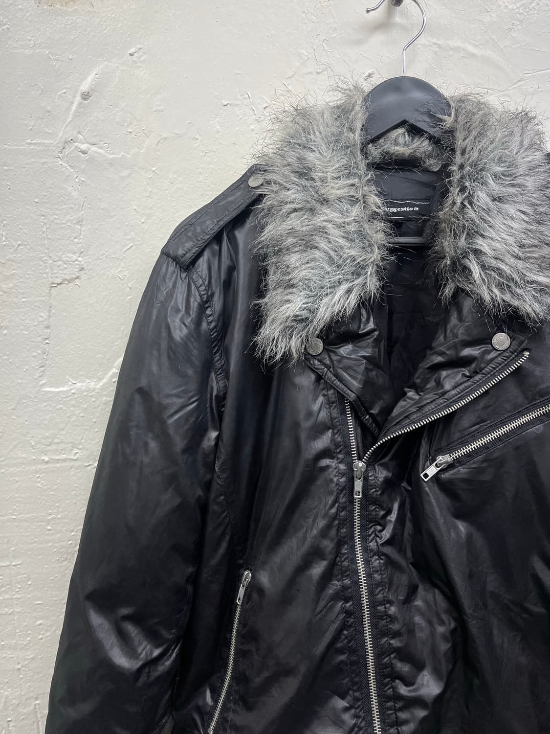 Suggestion trimming fur nylon rider jack 상품이미지3