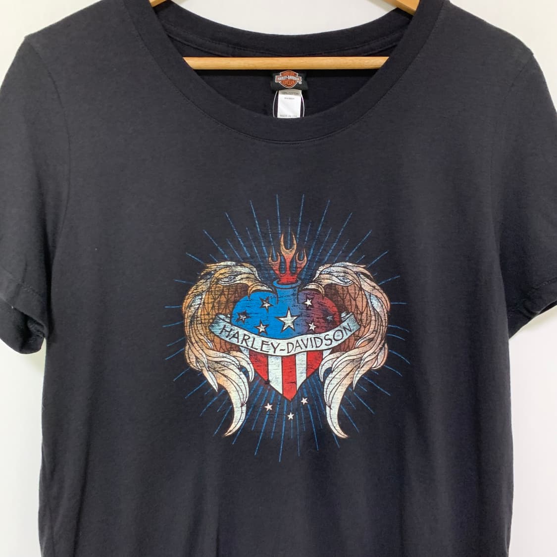 할리데이비슨 빈티지 프린팅 반팔 티셔츠 XL 남녀공용 상품이미지2