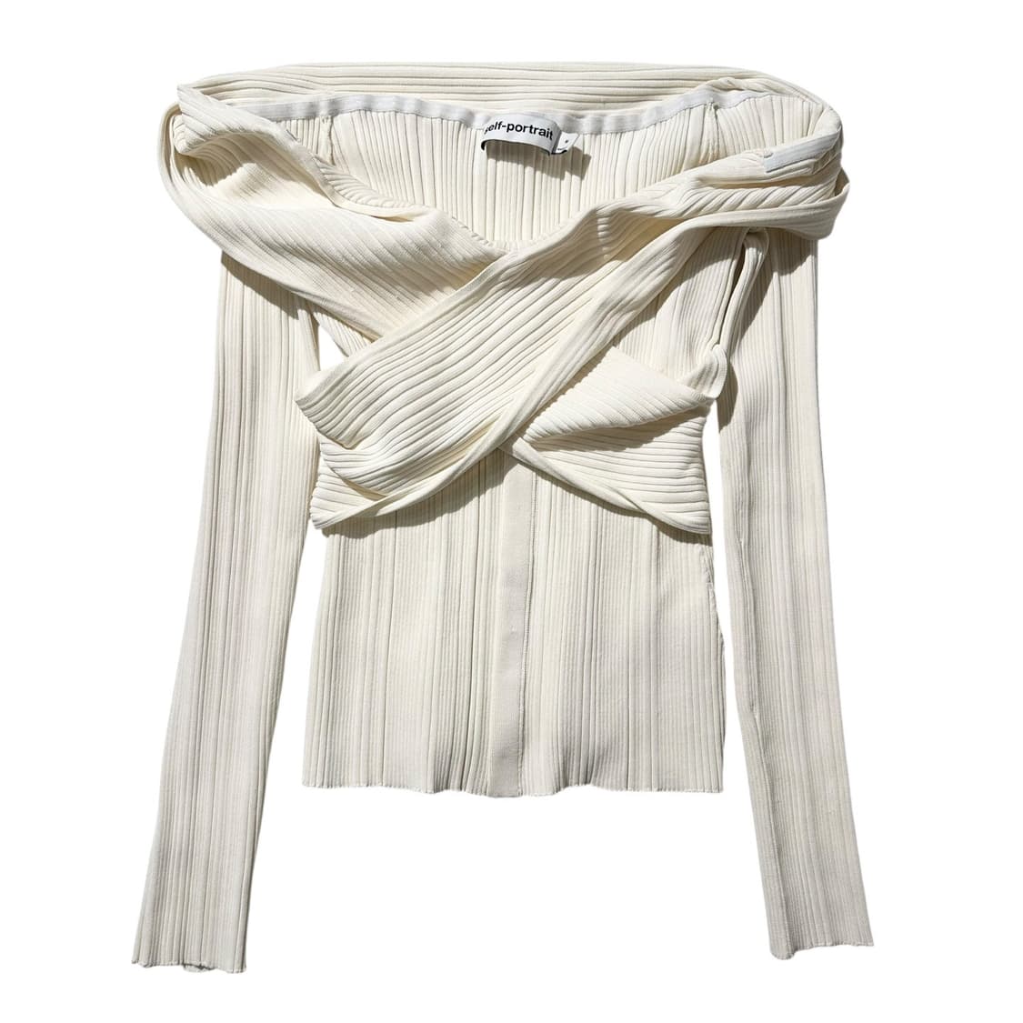 셀프 포트레이트 오프숄더 니트 탑 상품이미지1