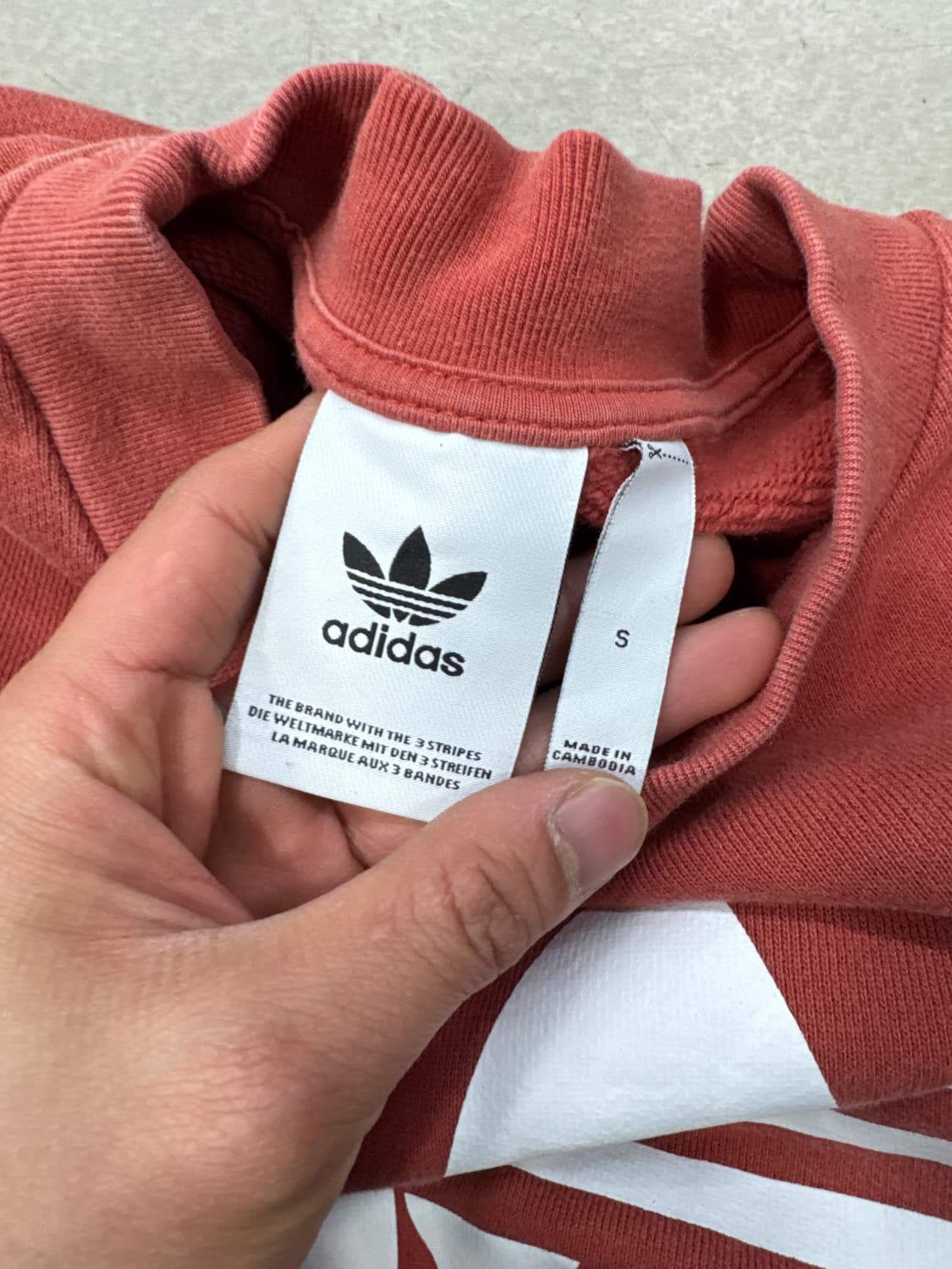 아디다스 맨투맨 버건디 S 상품이미지4