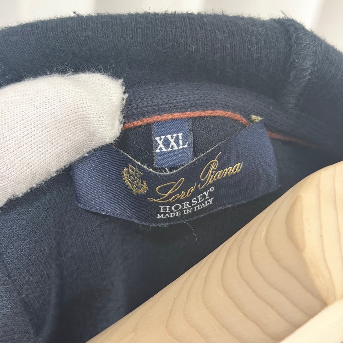 (A+/XXL) / 로로피아나 호시 후드 봄버 블랙 자켓 상품이미지7