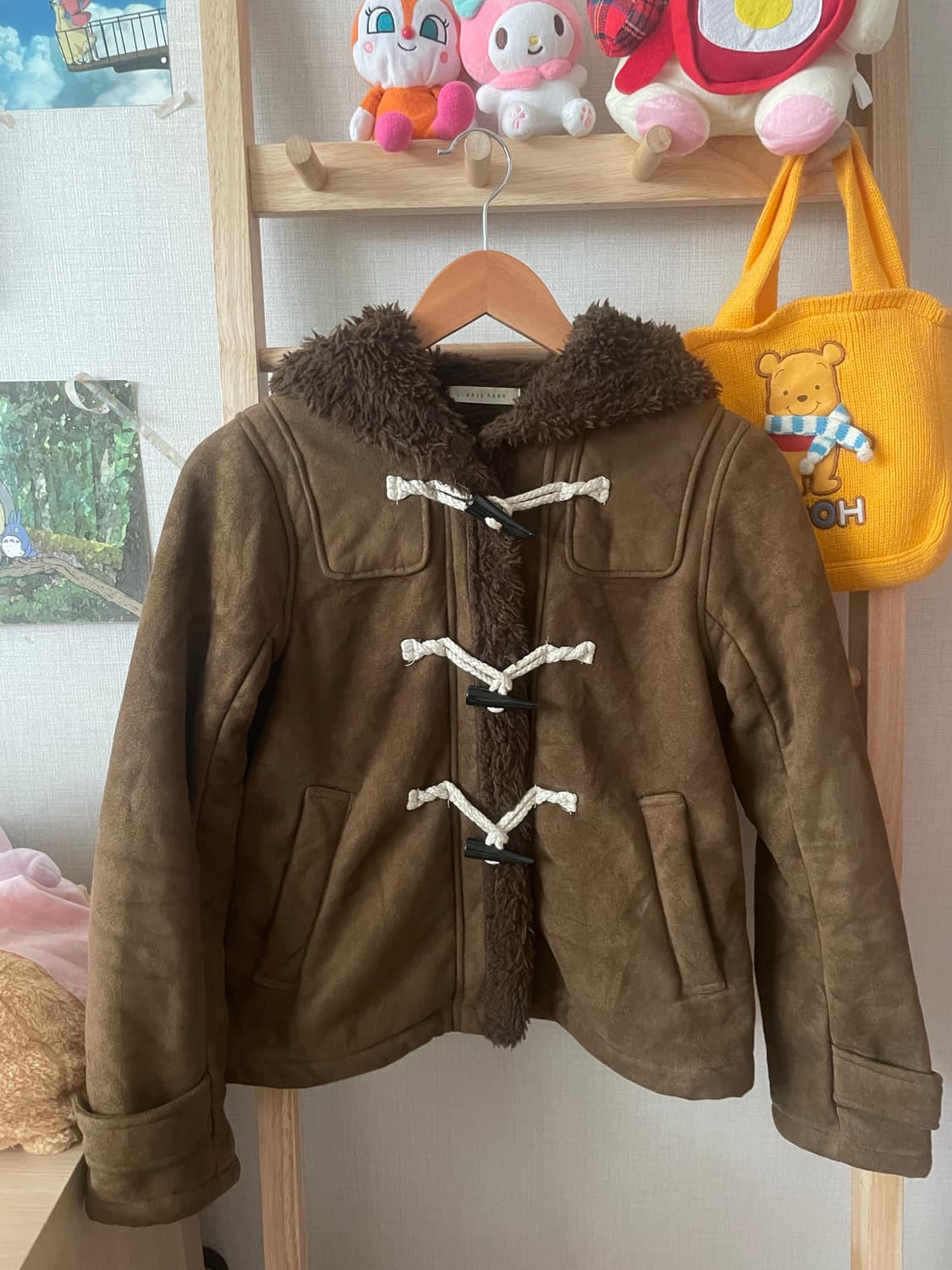 모리걸 빈티지 숏 떡볶이 무스탕🤎🐻 상품이미지2