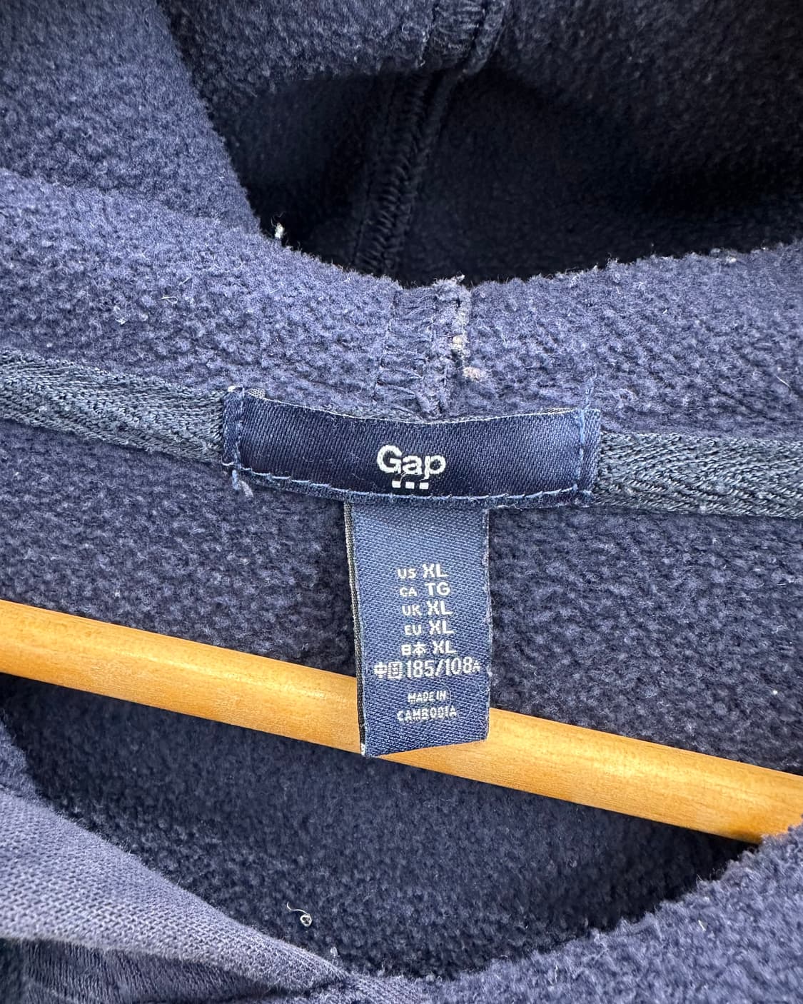 (XL)GAP 기모 후드-M1479 상품이미지3