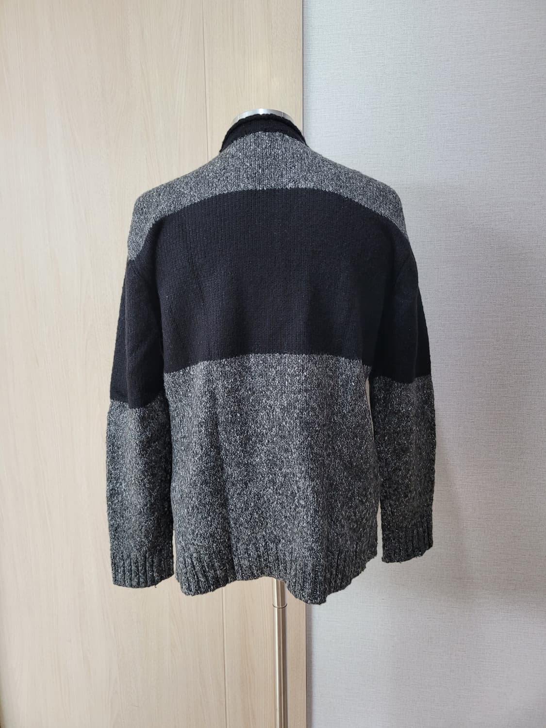 OPT 남자 블럭 가디건 XL 다크그레이 상품이미지6