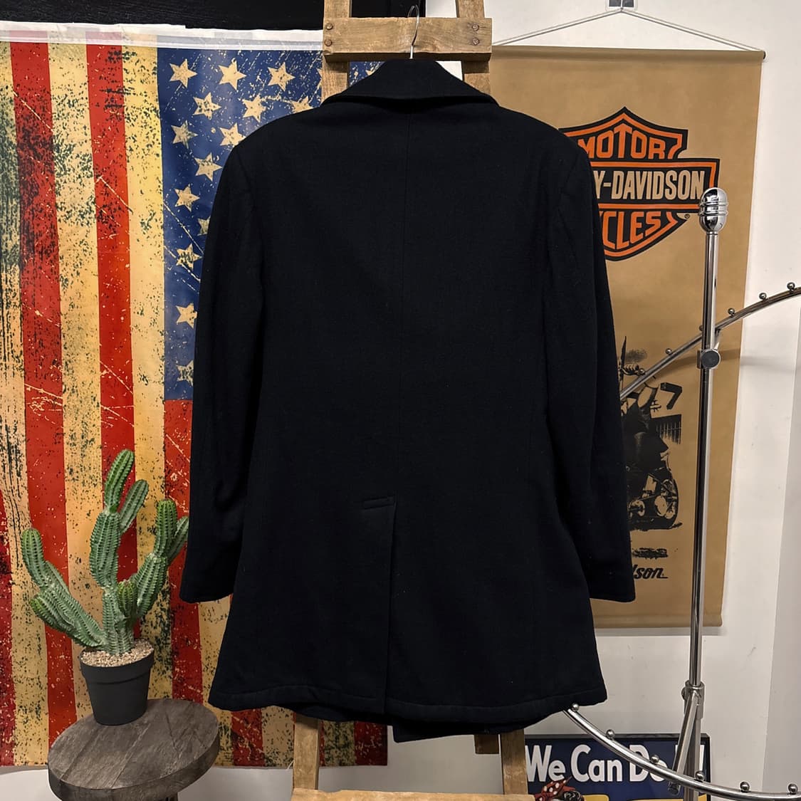 90s 폴로 랄프로렌 U.S NAVY 미 해군 퓨어 울 피코트 N371 상품이미지2