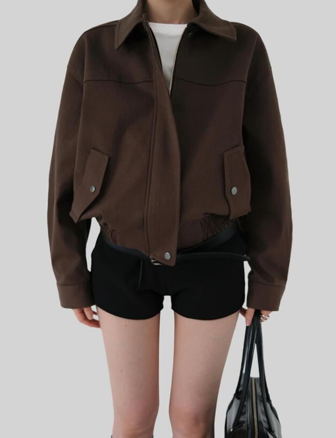 (택O) 어텀 브레드점퍼 블루종 (브라운) 상품이미지1