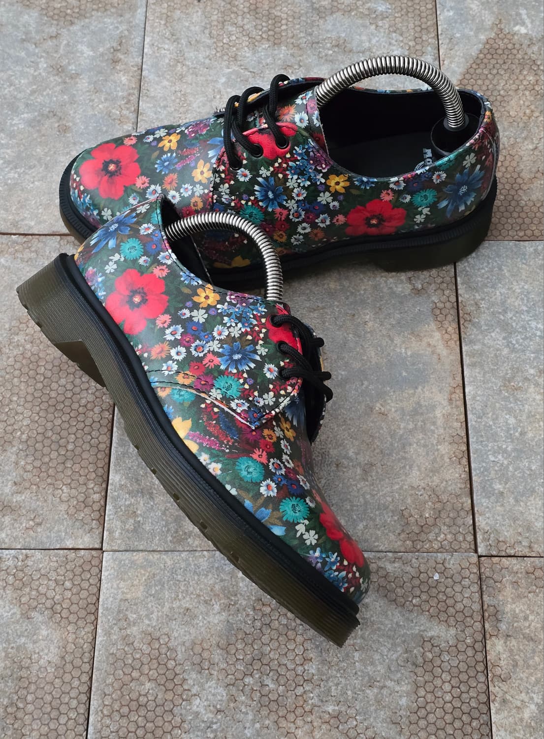 (230)닥터마틴 1461 플라워 3홀 구두 상품이미지6