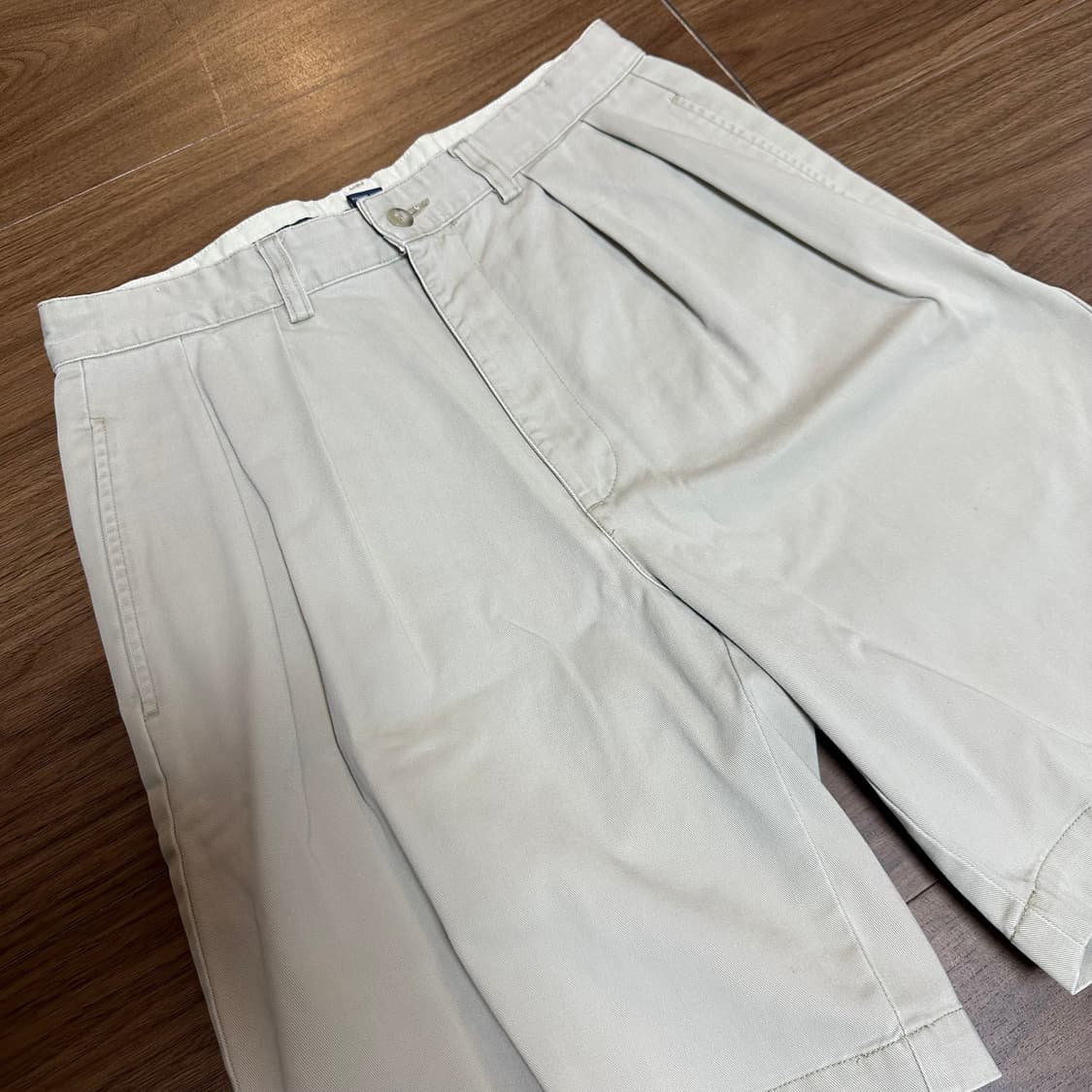 90s 빈티지 폴로랄프로렌 투플리츠 테일러쇼츠 반바지 치노팬츠 상품이미지2