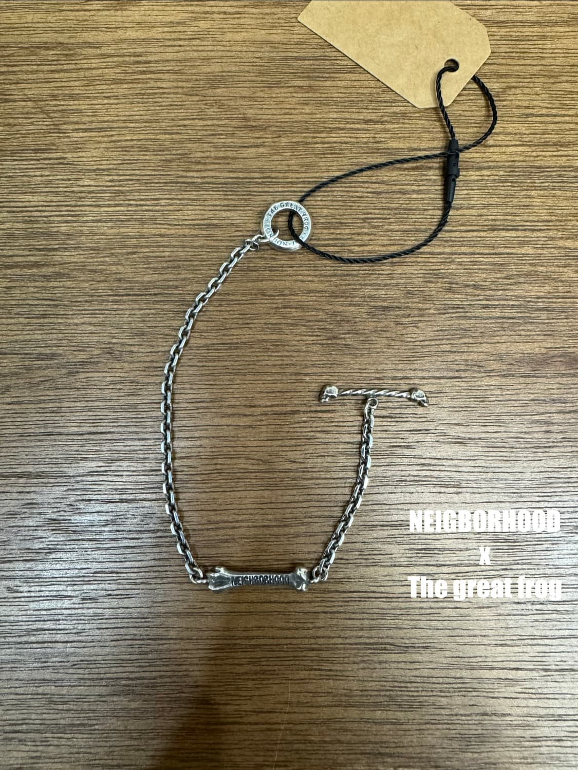 [OS] 네이버후드 x 더 그레이트 프로그 실버 브레이슬릿 상품이미지1