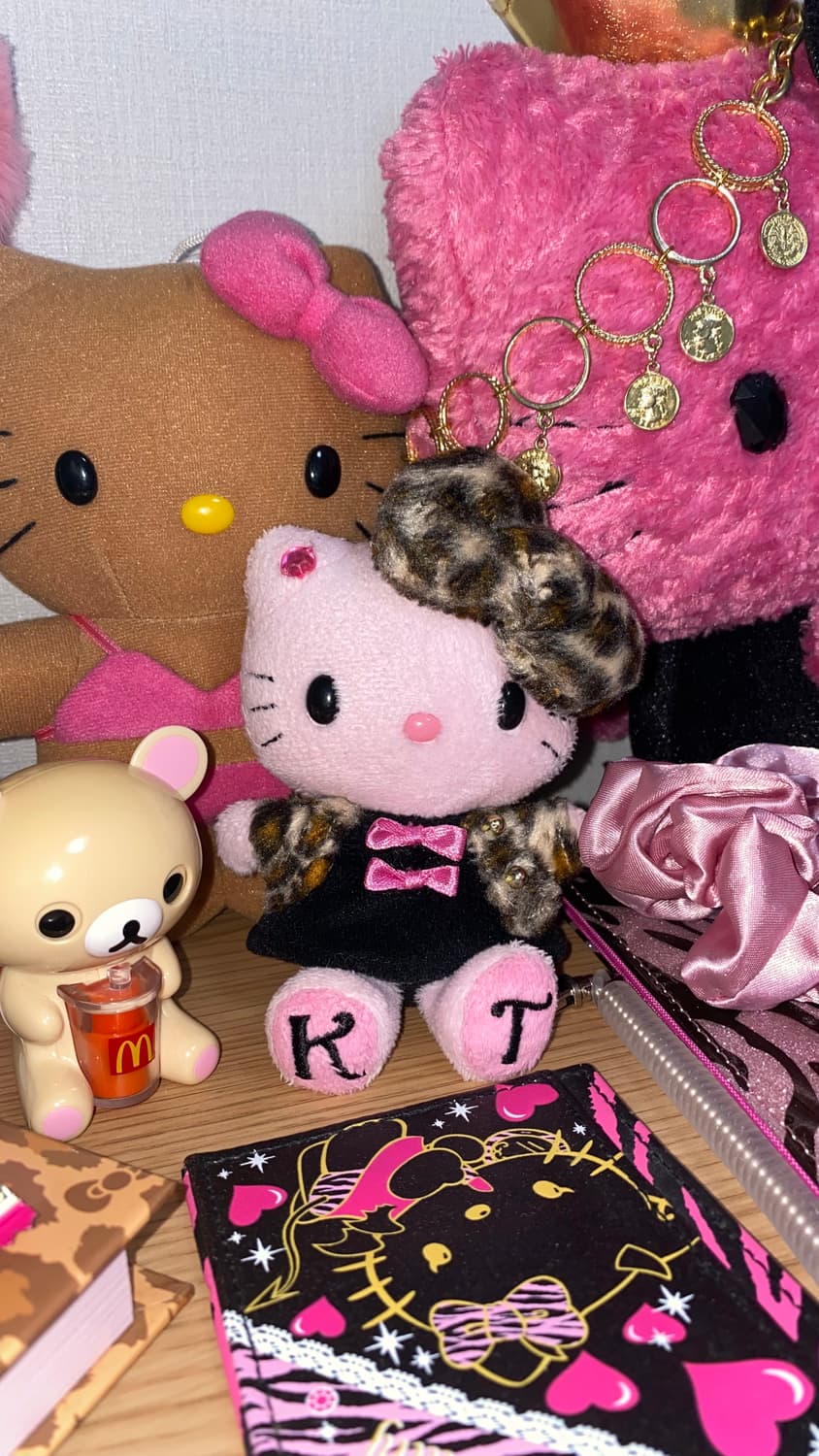 비비틱스 핑크 키티 인형 키링 호피 레오파드 갸루 vivitix y2k 상품이미지1