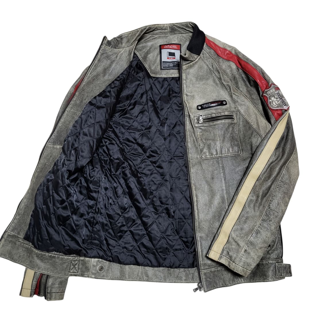 (2XL) FUBU 가죽자켓  푸부 레더자켓 빈티지 레이싱자켓 상품이미지4