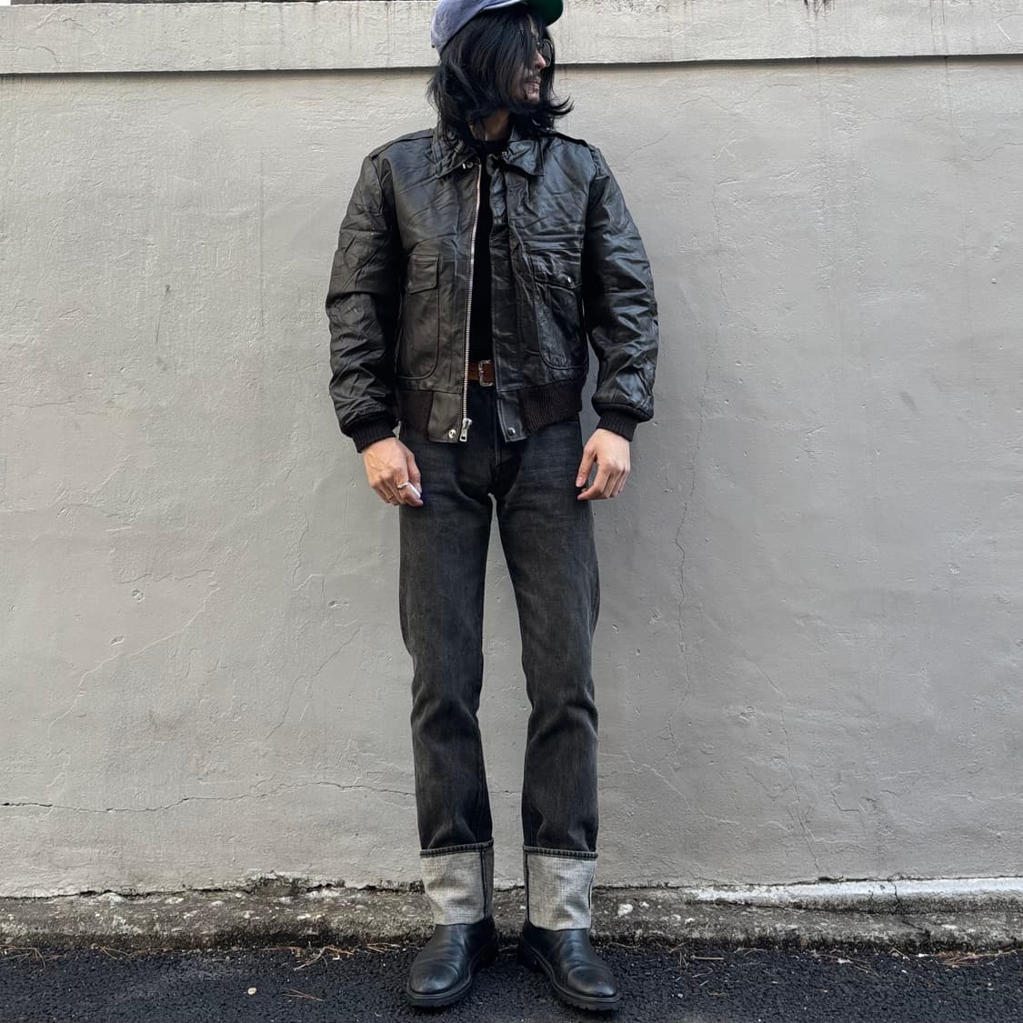 일본 인디언 모터사이클 셀비지 데님 팬츠 상품이미지1