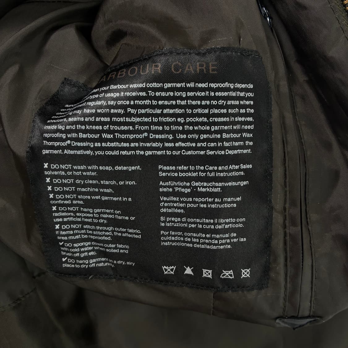 Barbour  바버 클래식 투웨이 비드넬 왁스 자켓  상품이미지8