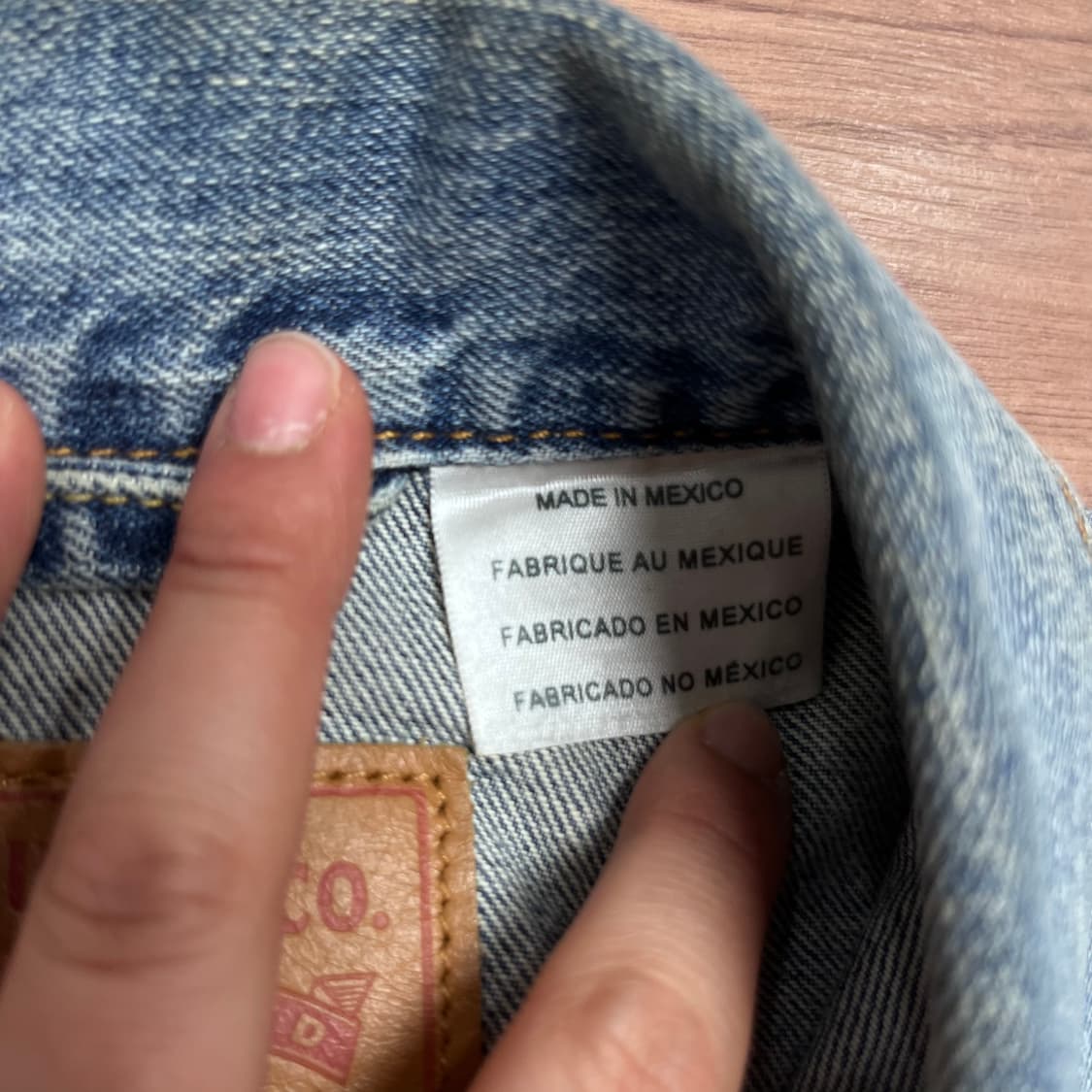 100 리바이스 투포켓 연청 데님 자켓 상품이미지4