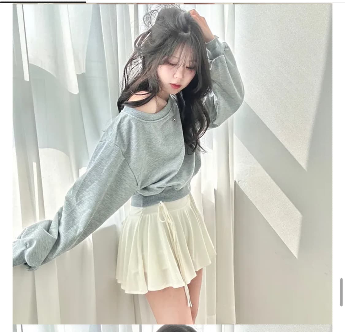 오프숄더 맨투맨 상품이미지2