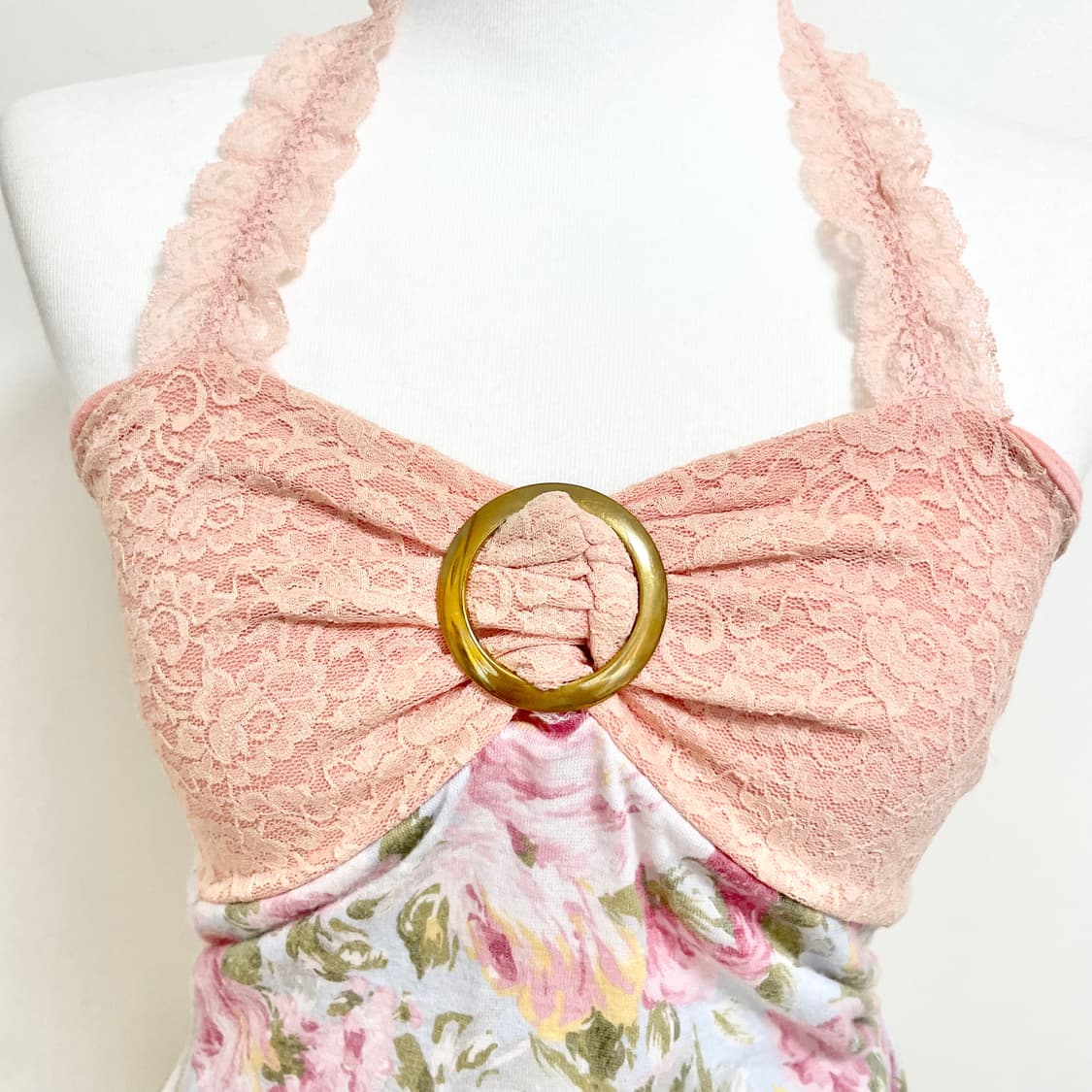 d.i.a. 다이아 히메갸루 플로럴 레이스 홀터넥 오네갸루 러블리로맨틱  상품이미지4