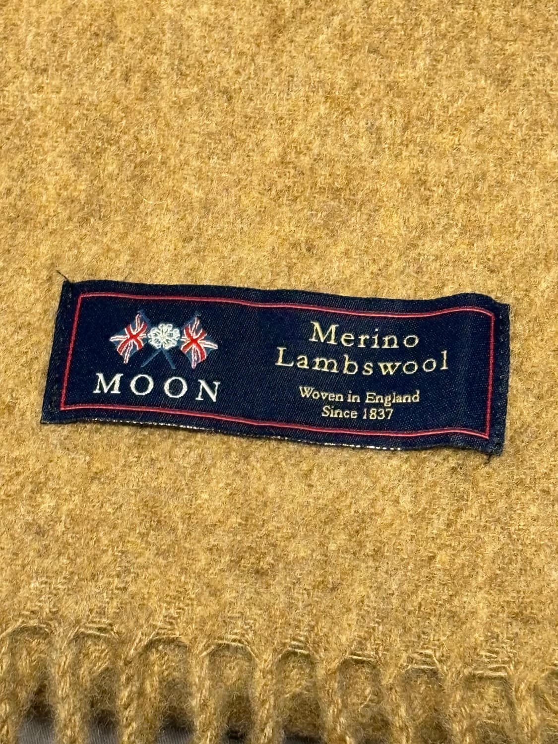 아브라함문 메리노울 머플러 25cm 카멜 상품이미지2