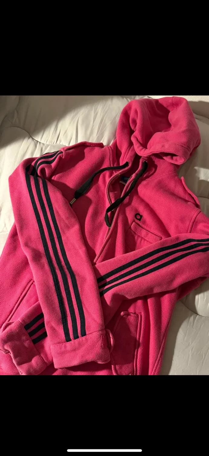 아디다스 핫핑크 후드집업 상품이미지1
