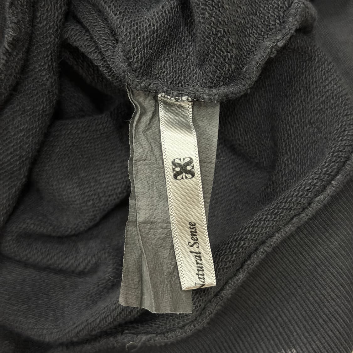 세터 캐주얼 헤리티지 아플리케 다잉 후드티 워시드 차콜 M 상품이미지6