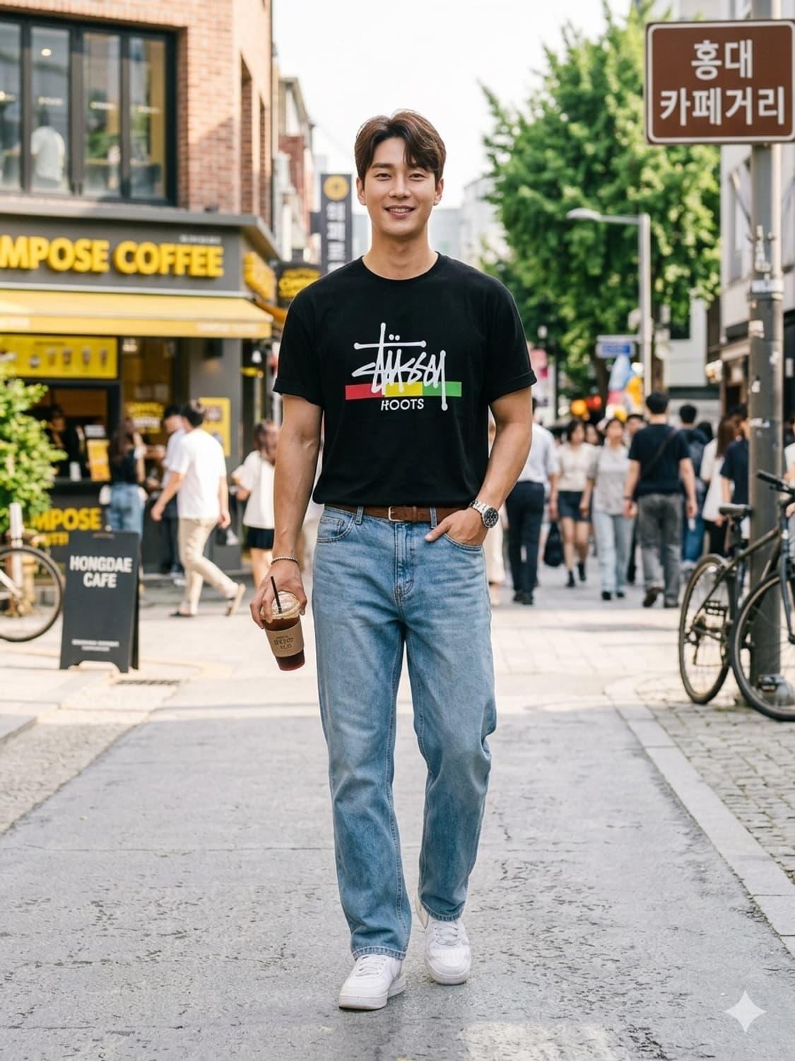 90년대 스투시 반팔 새 상품 상품이미지1