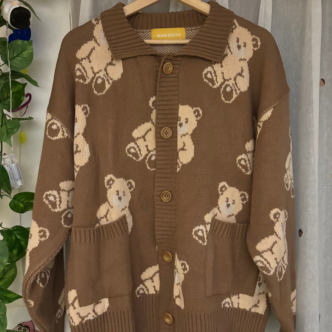 메인부스 테디베어 가디건 상품이미지2