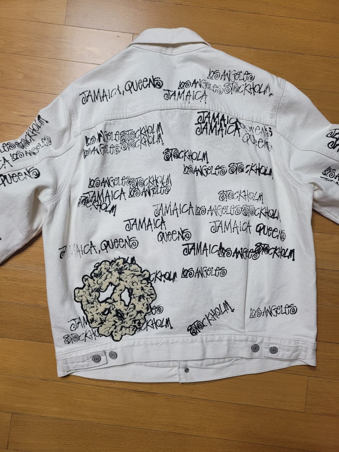 스투시 x 아워레가시 x 데님 티어스 TTL 데님 자켓 화이트 상품이미지2