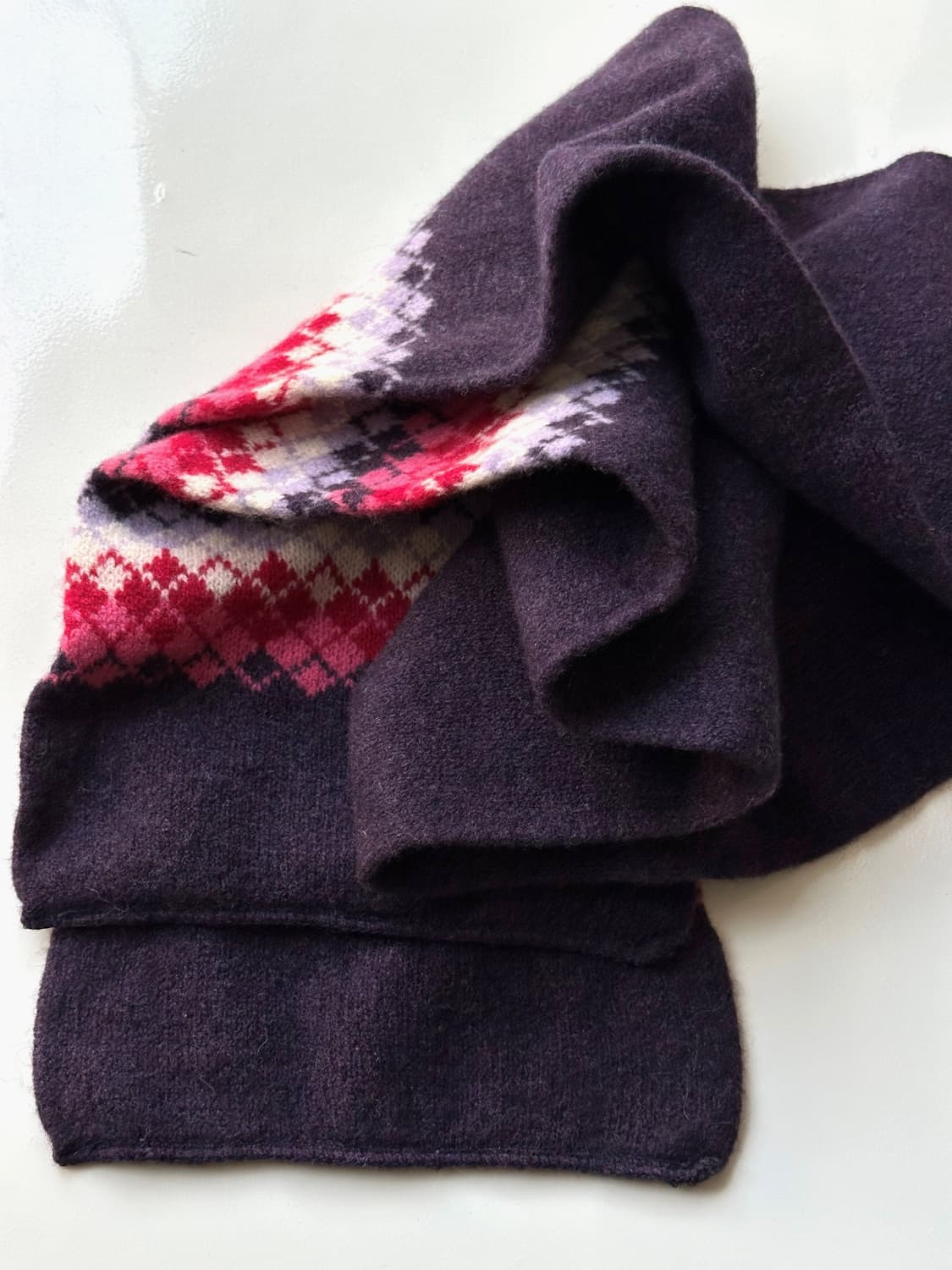 Middle gauge mild wool knit muffler 상품이미지4